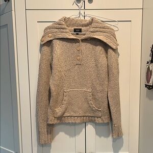 Cozy Beige Cowl Neck Sweater (and turtle neck)